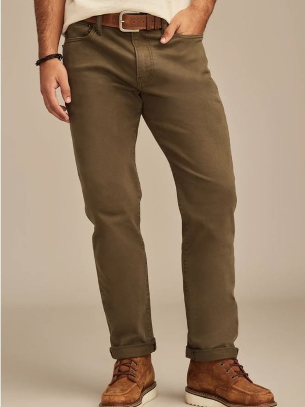 NWT Lucky Brand 410 Athletic Straight Khaki Pants Advanced Stretch